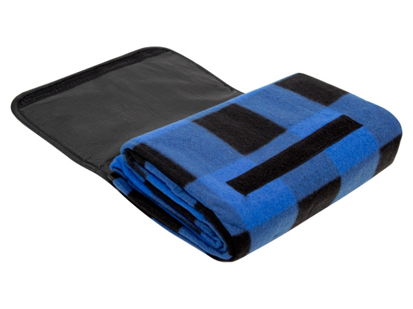 Плед для пикника «Recreation», Цвет синий/черный