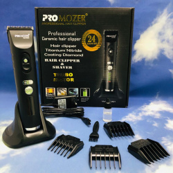 Профессиональный триммер для стрижки волос, бороды, усов Hair Clipper PRO MOZER MZ-9821 (LED-индикат
