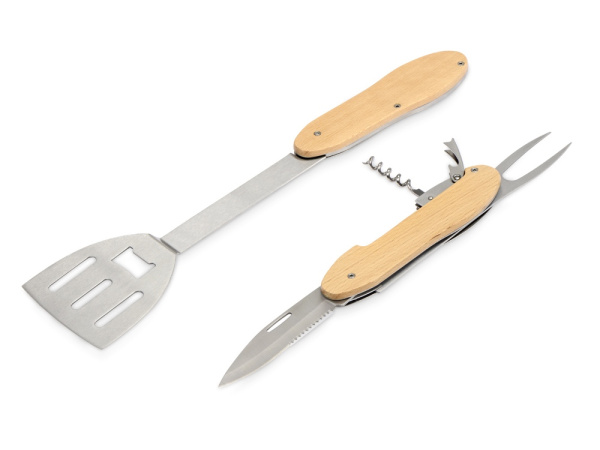 Мультиинструмент для барбекю «Blade» в чехле, Цвет натуральный