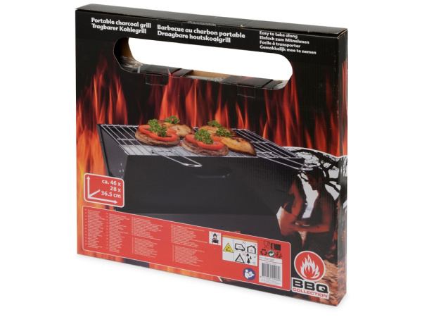 Складной переносной мангал для BBQ «Mangal», Цвет черный