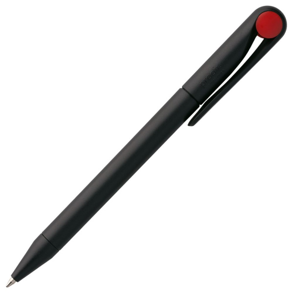 Ручка шариковая Prodir DS1 TMM Dot, черная с красным, 14х1,1 см