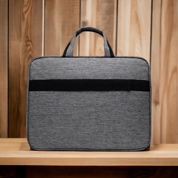Сумка для ноутбука 15.6"  GrayBag, серый / Крепление для чемодана,  уплотненное дно