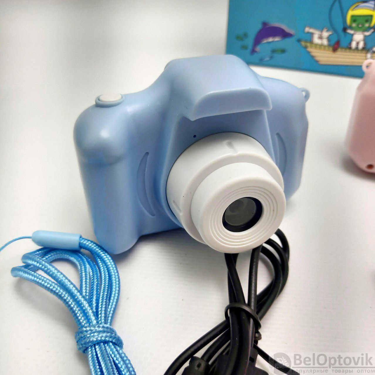 Детский цифровой мини фотоаппарат Summer Vacation (фото, видео, 5 встроенных игр)