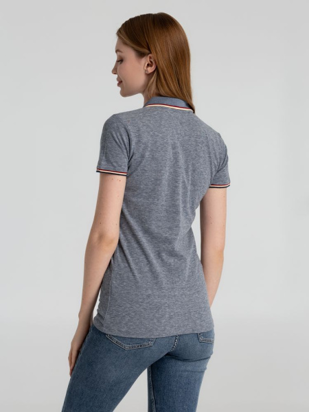 Рубашка поло женская Paname Women, голубой меланж, S–XXL