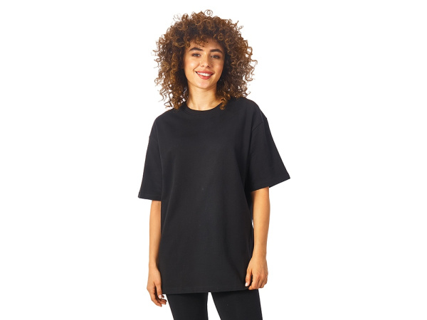 Футболка из френч терри «Warsaw», унисекс, Размер XS, Цвет черный