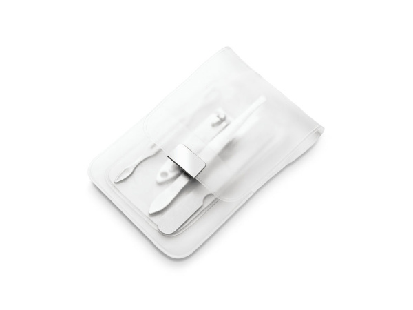 Маникюрный набор «LOPEZ», Цвет серебристый/прозрачный