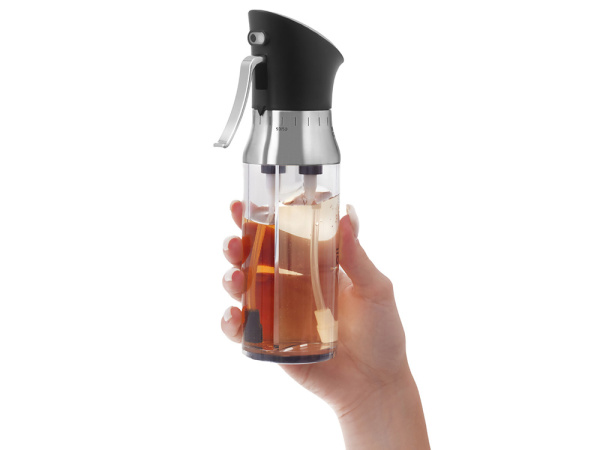 Дозатор для масла и уксуса «Balsamic», Цвет серебристый, черный