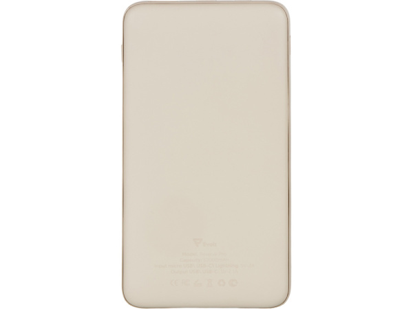 Внешний аккумулятор «Reserve Pro»,10 000 mAh, Цвет бежевый