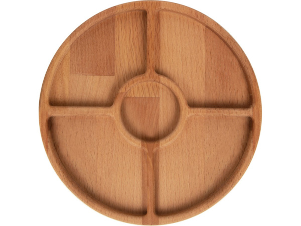 Менажница «Delly», Цвет натуральный коричневый