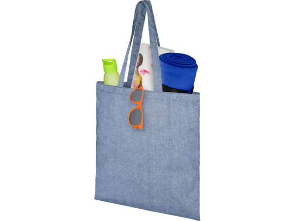 Сумка «Pheebs» из переработанного хлопка, 150 г/м², Цвет синий меланж