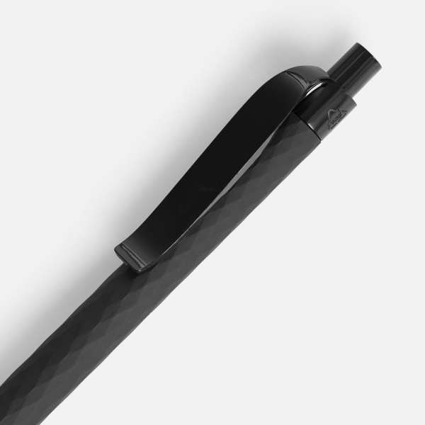 Ручка шариковая Prodir QS01 PRP-P Soft Touch, черная, 14х1 см