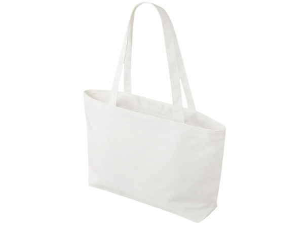 Сумка на молнии «Purch» из хлопка 340 г/м2, Цвет белый