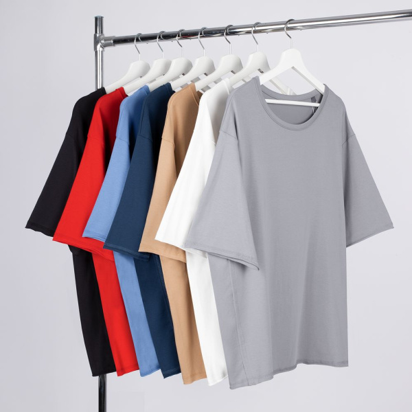 Футболка оверсайз унисекс Vozduh, темно-синяя, XS–XXL