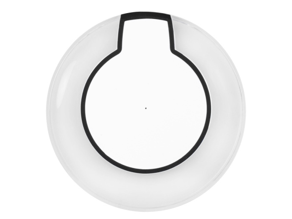 Беспроводное зарядное устройство  «Pod» со светодиодной подсветкой, Цвет белый