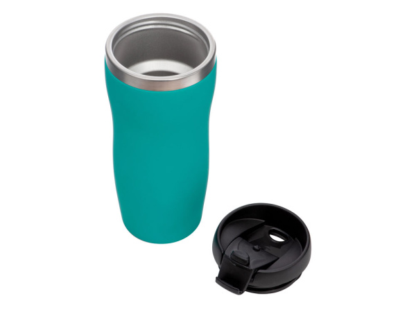 Термокружка «Mony Steel» soft-touch, Цвет бирюзовый