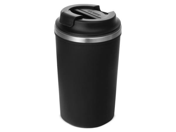 Герметичная термокружка на присоске «Kick», 350 мл, Цвет черный