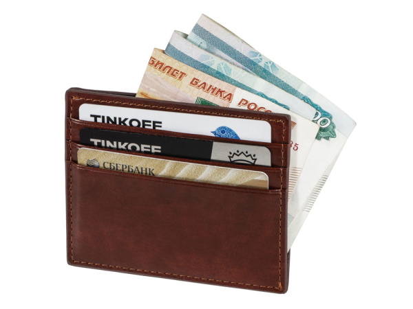 Картхолдер для 6 карт с RFID-защитой «Fabrizio», Цвет коричневый