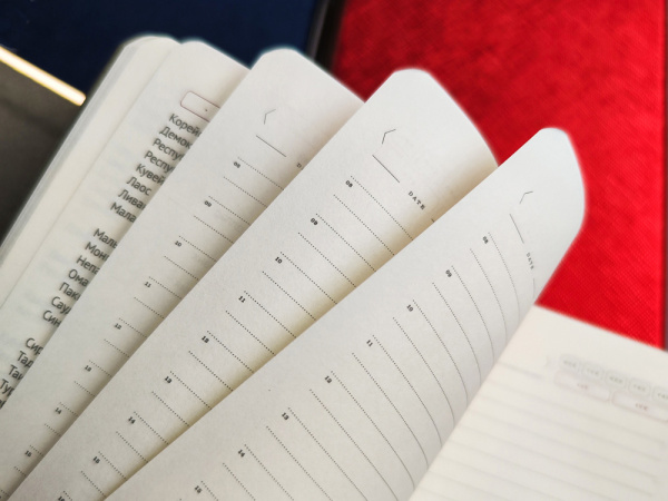 Ежедневник недатированный А5 «Bridge», Цвет синий/серебристый