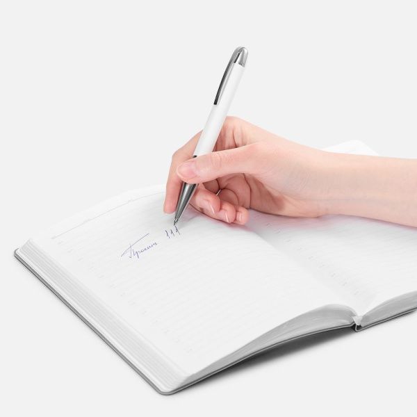 Ручка шариковая Arc Soft Touch, белая, 13,8х1,2 см