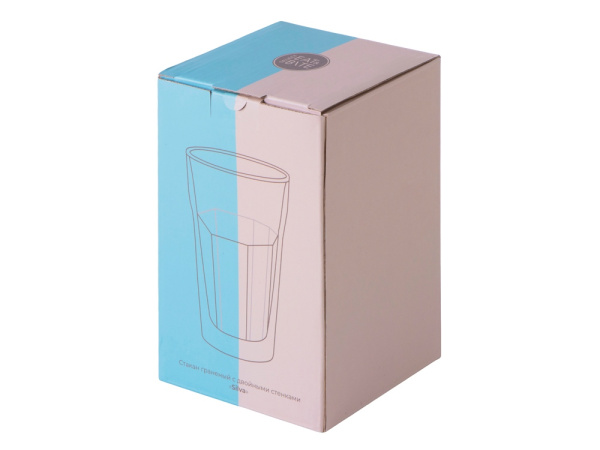 Стакан граненый с двойными стенками «Silva», Цвет прозрачный