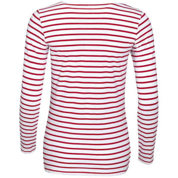 Футболка женская Marine Women, белая с красным, XS–XXL