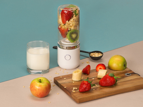 Портативный блендер «Mix&Go», Цвет белый/прозрачный