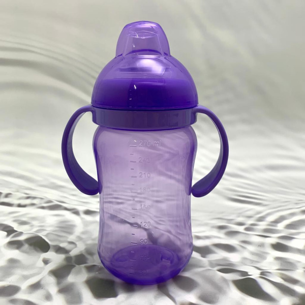 Силиконовый носик поильник (комплект 2 шт) BABY FLOW TWO для детских бутылочек