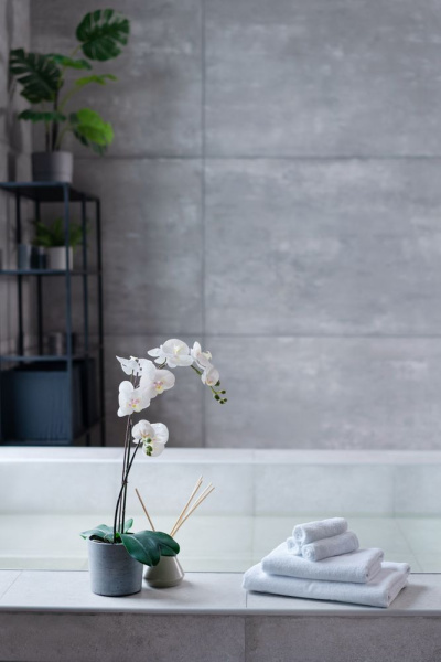 Полотенце отельное For Rooms, большое, белое, 70х140 см