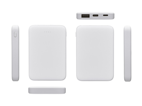 Внешний аккумулятор «Simp», 5000 мАч, Цвет белый