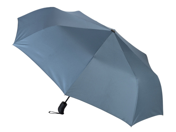 Подарочный набор с зонтом и термобутылкой в шопере, Цвет голубой