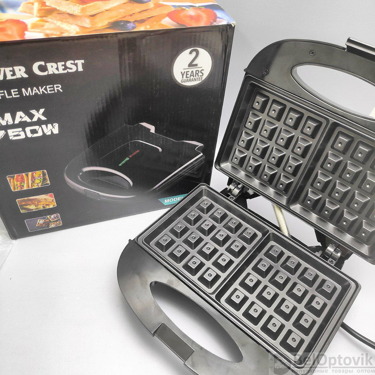 Вафельница электрическая Silver Crest Waffle Maker SC-608 750W (бельгийские  вафли, венские вафли) (арт: to-12686) от 920 ₽ рублей оптом в Москве