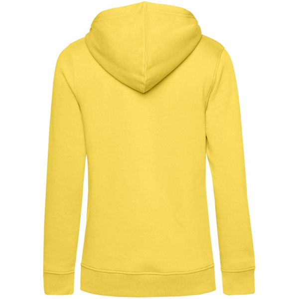 Толстовка с капюшоном женская BNC Inspire (Organic), желтая, XS–XXL