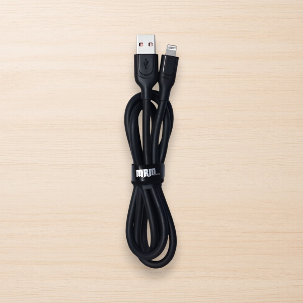 Кабель USB MRM G11 Lightning, длина 1000мм, черный / Отличная производительность и долговечность