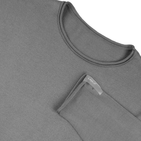 Лонгслив унисекс Siluetti Fuori, серый, S/M, L/XL