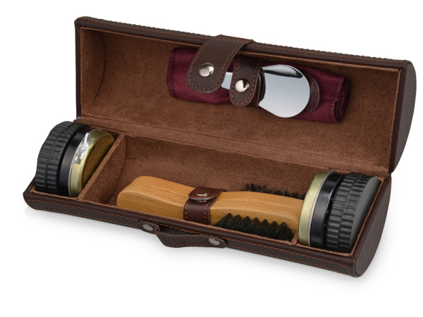Набор для чистки обуви «Сапфир», Цвет коричневый