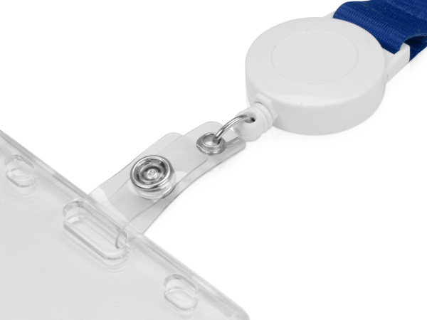 Ланьярд с ретрактором, Цвет синий