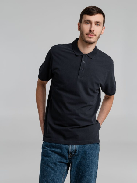 Рубашка поло мужская Neptune, темно-синяя, S–4XL