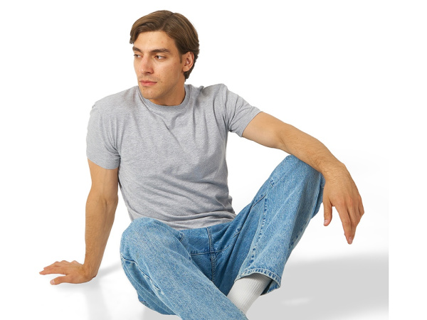 Футболка «HD Fit» мужская, Размер 2XL, Цвет серый меланж