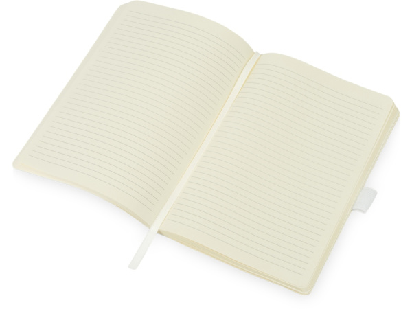 Блокнот А5 в гибкой обложке «Vision 2.0» soft-touch, Размер А5, Цвет белый