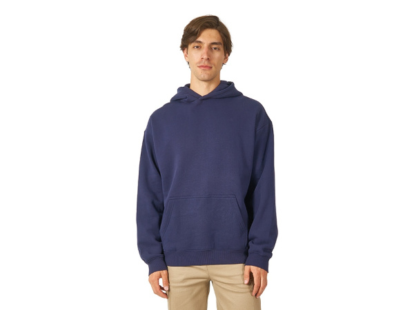 Толстовка с капюшоном оверсайз «Berlin» унисекс, Размер M-L, Цвет темно-синий