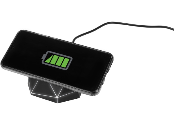 Док-станция с быстрой беспроводной зарядкой «Geo Dock», Цвет серый антрацит