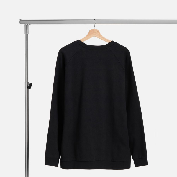 Свитшот унисекс Avenu, черный, XS–XXL