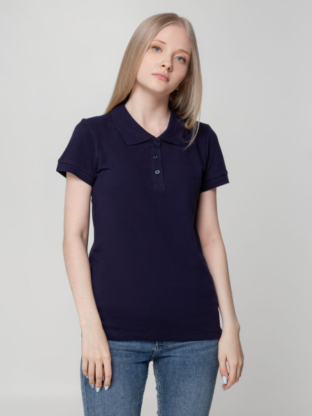 Рубашка поло женская Virma Lady, темно-синяя, S–XXL