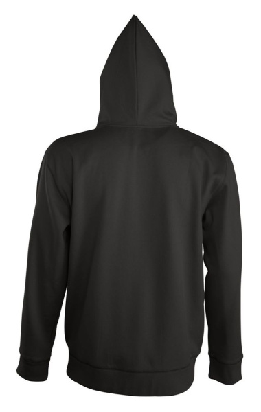 Толстовка мужская на молнии с капюшоном Seven Men, черная, S–3XL