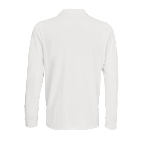 Рубашка поло с длинным рукавом Prime LSL, белая, XS–5XL
