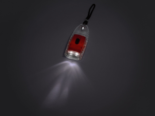 Фонарь «Обелиск», Цвет прозрачный/красный/черный