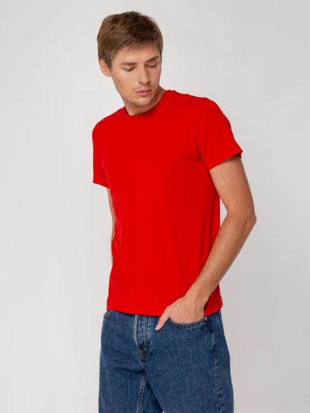 Футболка мужская T-bolka Stretch, красная, S–XXL