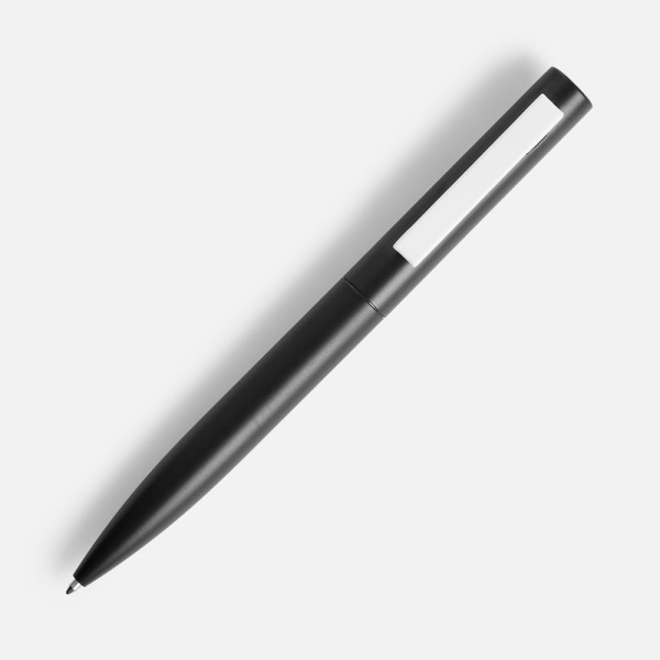 Ручка шариковая Inkolor, черная с белым, 13,7х1,1 см