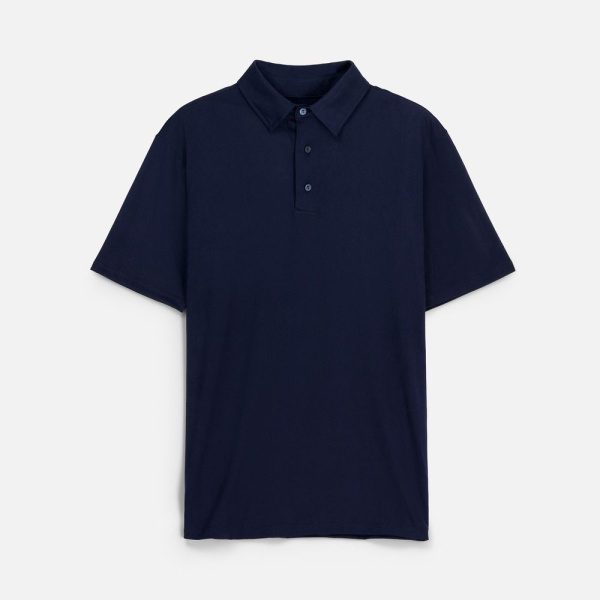 Рубашка поло унисекс Senti, темно-синяя, XS–4XL