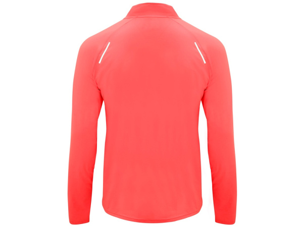 Толстовка с воротом на молнии «Melbourne» мужская, Размер L, Цвет неоновый коралловый